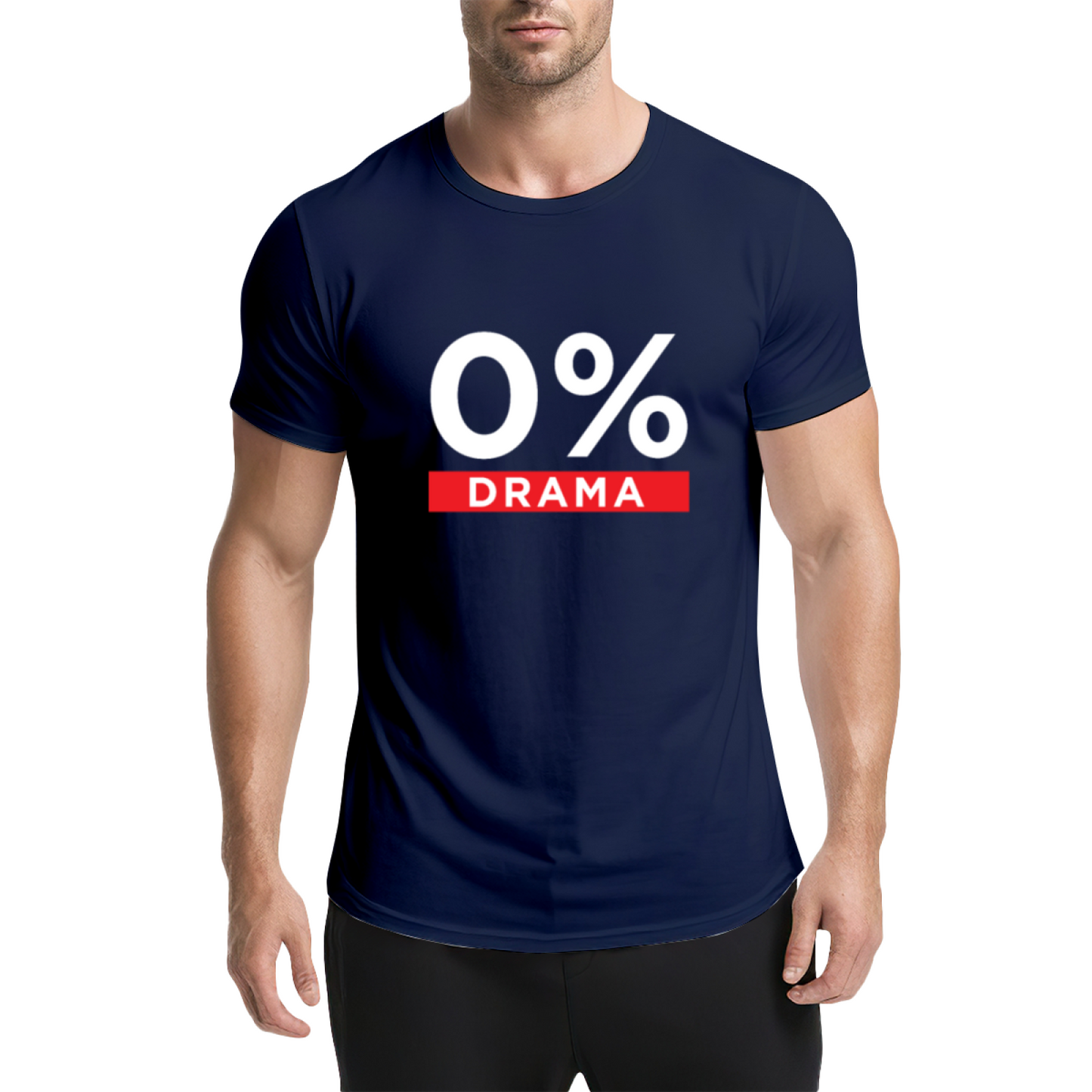 0% Drama No Chaos Minimal Yellow T-Shirt