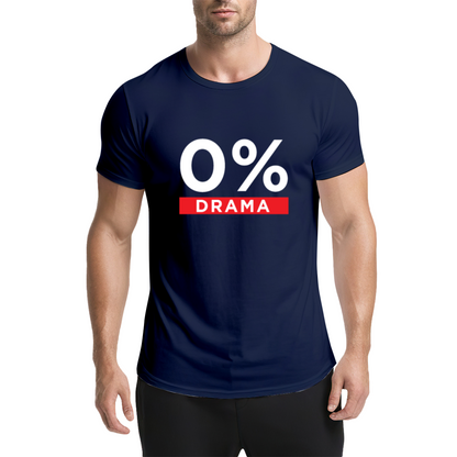 0% Drama No Chaos Minimal Yellow T-Shirt