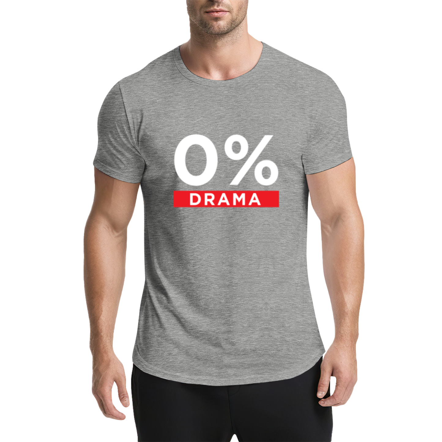 0% Drama No Chaos Minimal Yellow T-Shirt