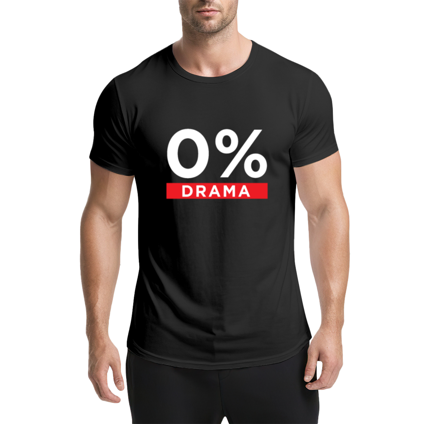0% Drama No Chaos Minimal Yellow T-Shirt