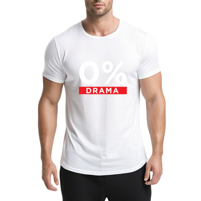 0% Drama No Chaos Minimal Yellow T-Shirt
