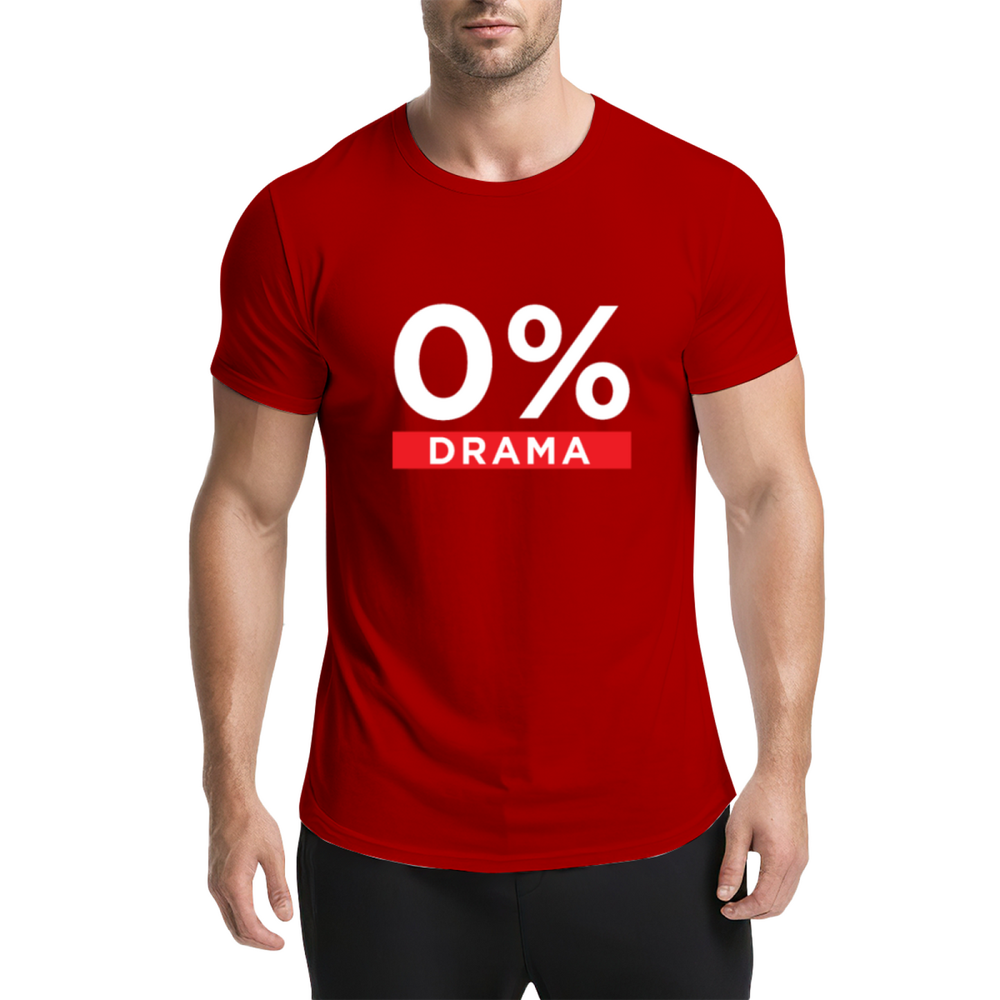 0% Drama No Chaos Minimal Yellow T-Shirt