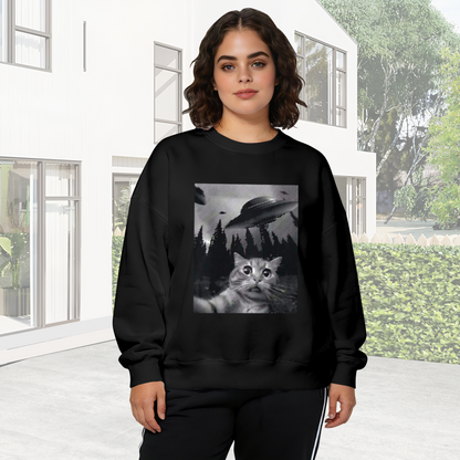 Money And Everything Small Chest Text Crewneck Sweatshirt