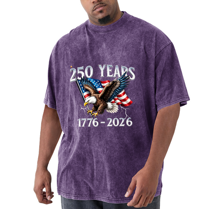 250 Years 1776-2026 American Eagle USA Flag