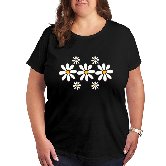 Sweet Smile & Heart Sketch Positive Vibes Tee