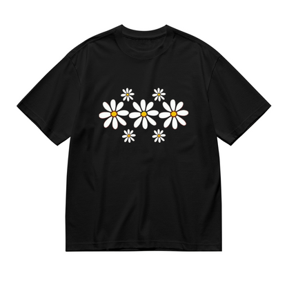Sweet Smile & Heart Sketch Positive Vibes Tee