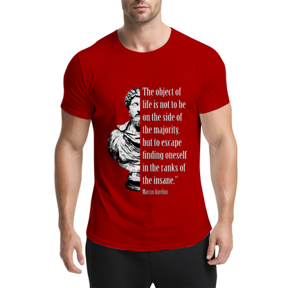 Marcus Aurelius Stoic Philosophy Quote Black Tee, Minimal Mindset Motivational Shirt