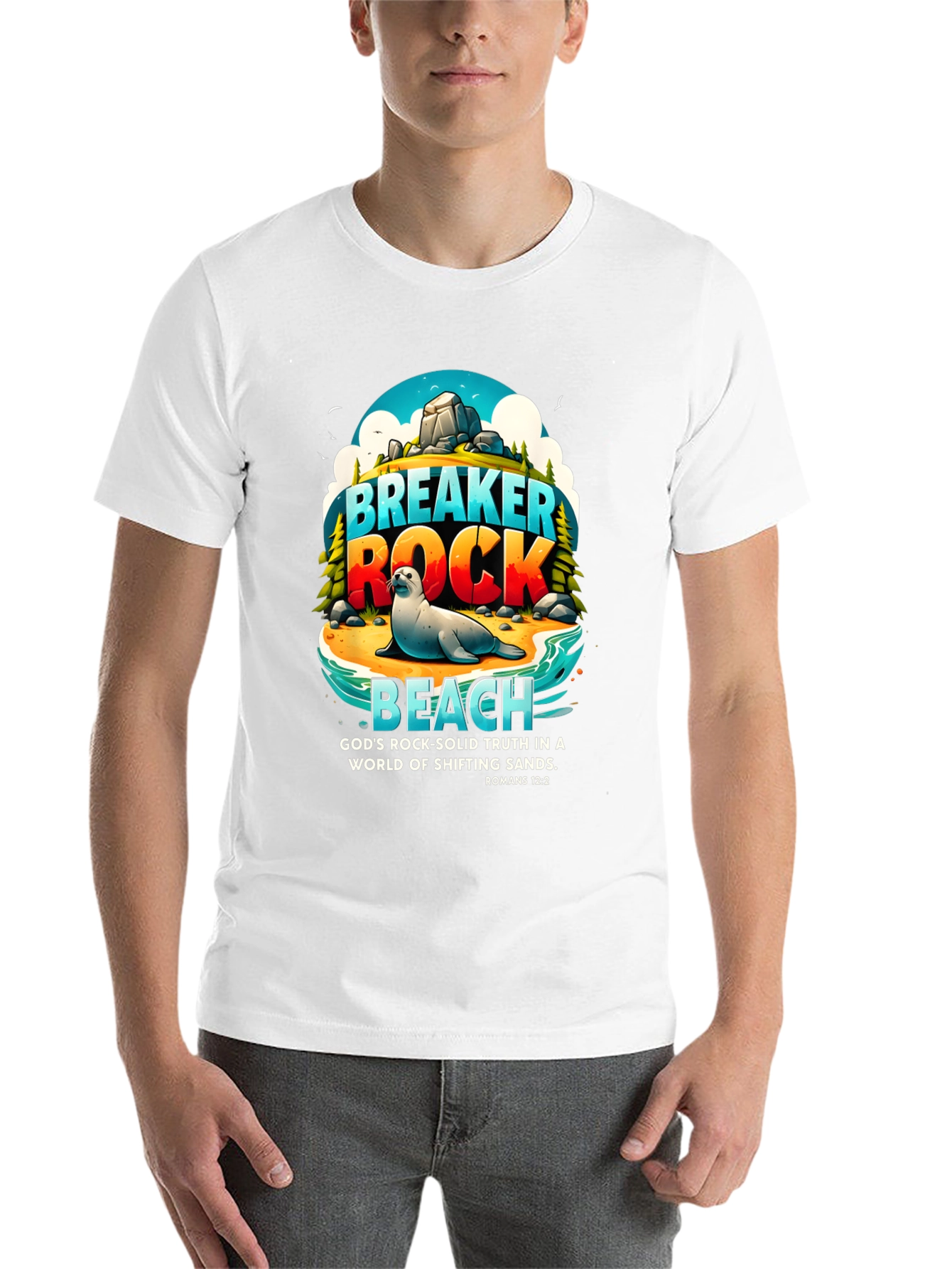 Breaker Rock Beach Graphic T-Shirt