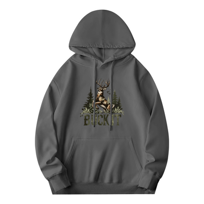 Buck It Wild Deer Forest Hunting?Theme Hoodie