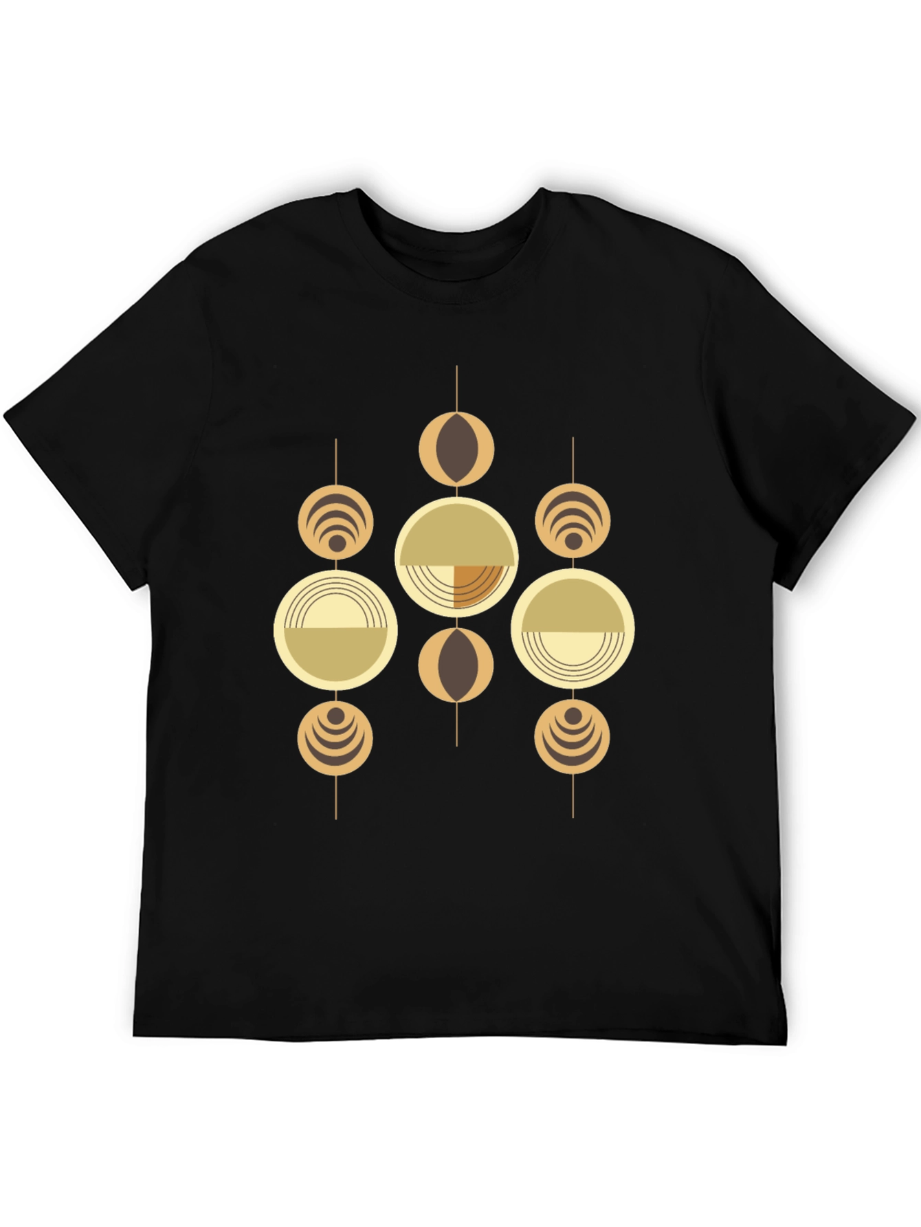 Geometric Graphic Tee - Retro Modern Style