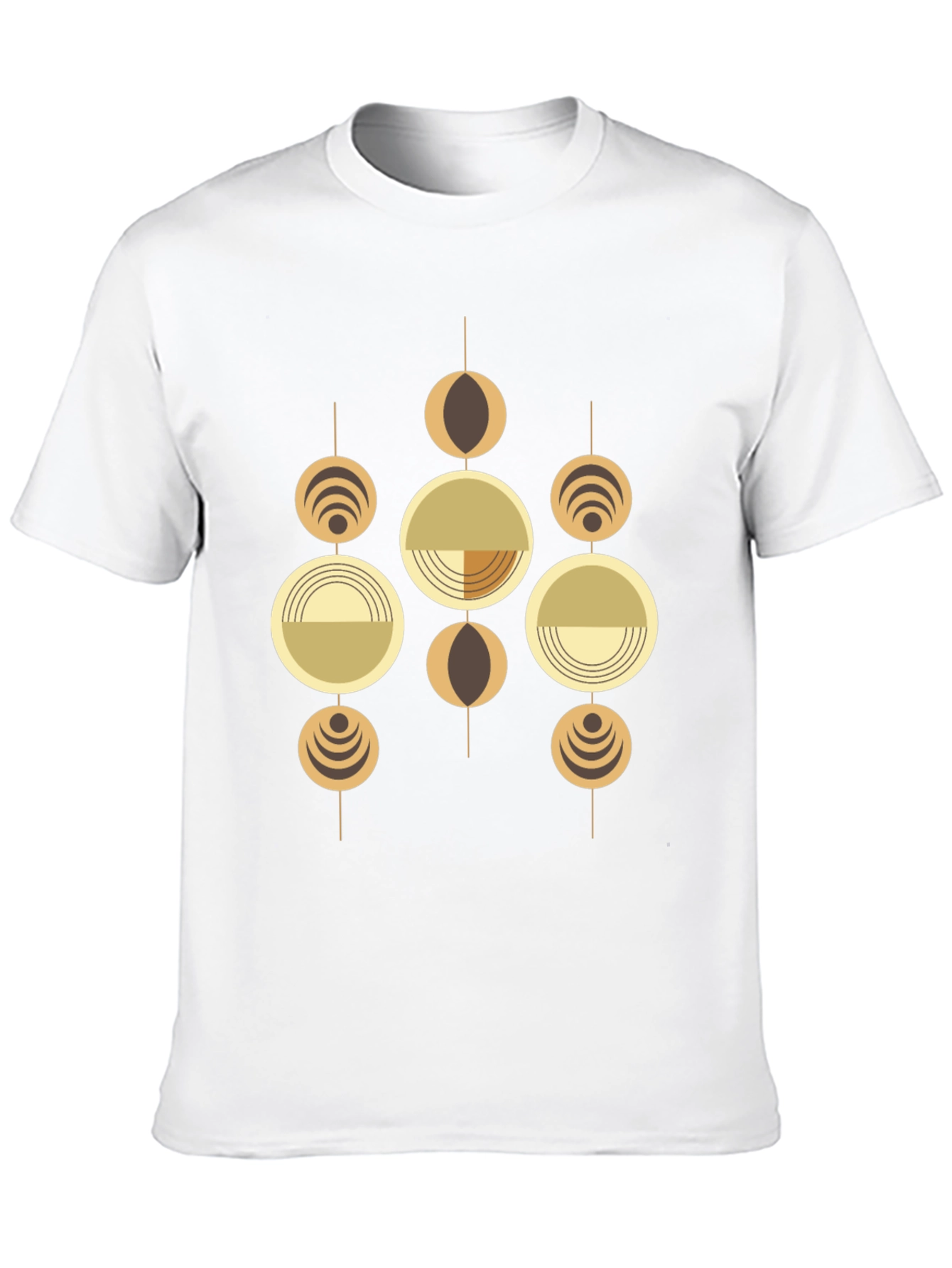 Geometric Graphic Tee - Retro Modern Style