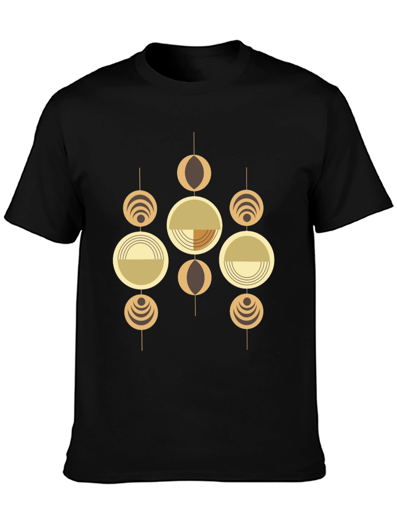 Geometric Graphic Tee - Retro Modern Style