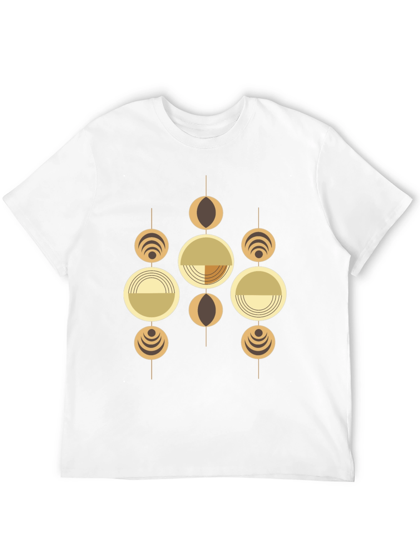 Geometric Graphic Tee - Retro Modern Style
