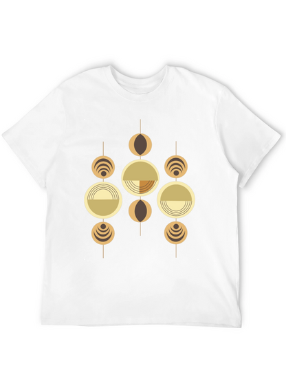 Geometric Graphic Tee - Retro Modern Style