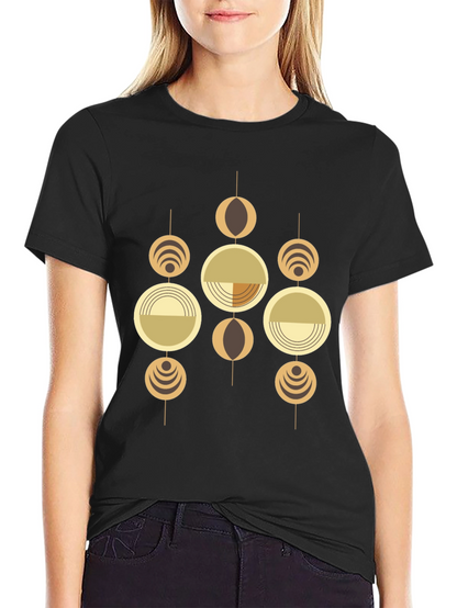 Geometric Graphic Tee - Retro Modern Style
