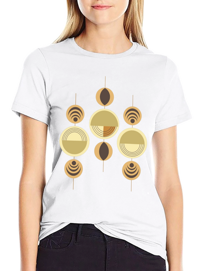 Geometric Graphic Tee - Retro Modern Style