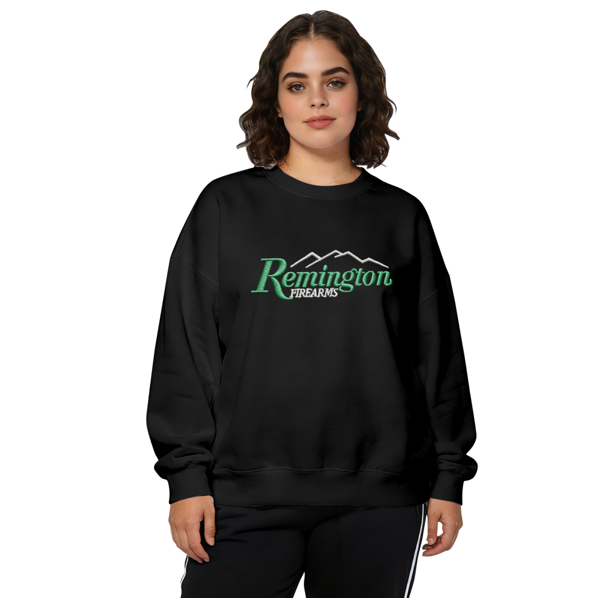 Remington Firearms Retro Mountain Logo Graphic Crewneck Sweatshirt
