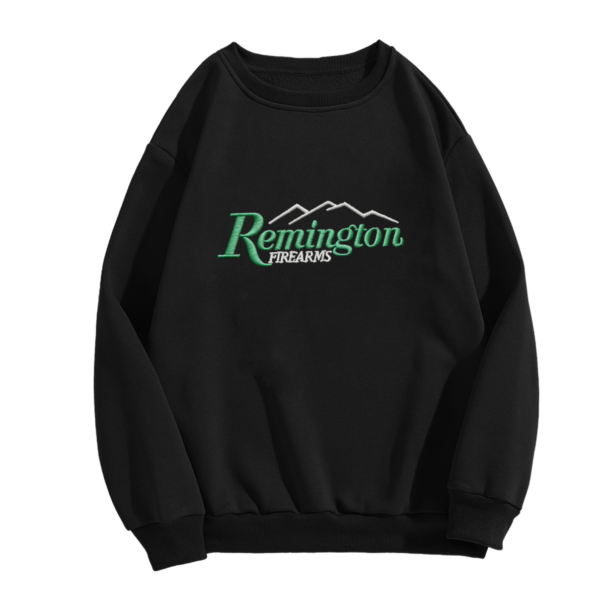 Remington Firearms Retro Mountain Logo Graphic Crewneck Sweatshirt