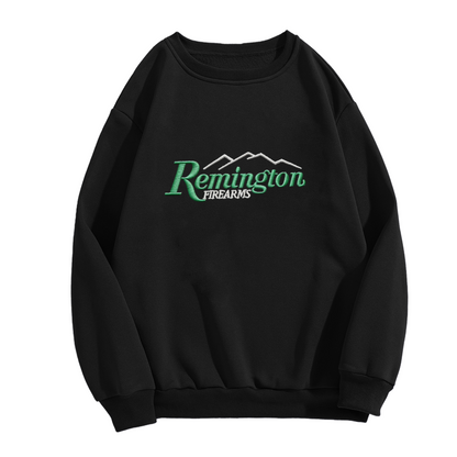 Remington Firearms Retro Mountain Logo Graphic Crewneck Sweatshirt