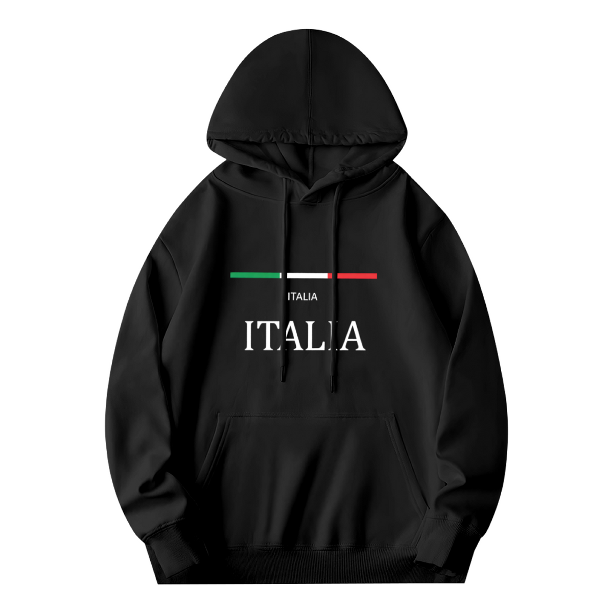 Italia Flag Inspired National Pride Street Hooded Top