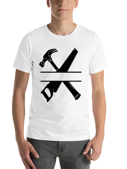 Carpenter Hammer and Saw Graphic T-Shirt