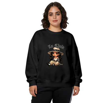 La Chola Cute Chibi Girl Cartoon Crewneck Sweatshirt