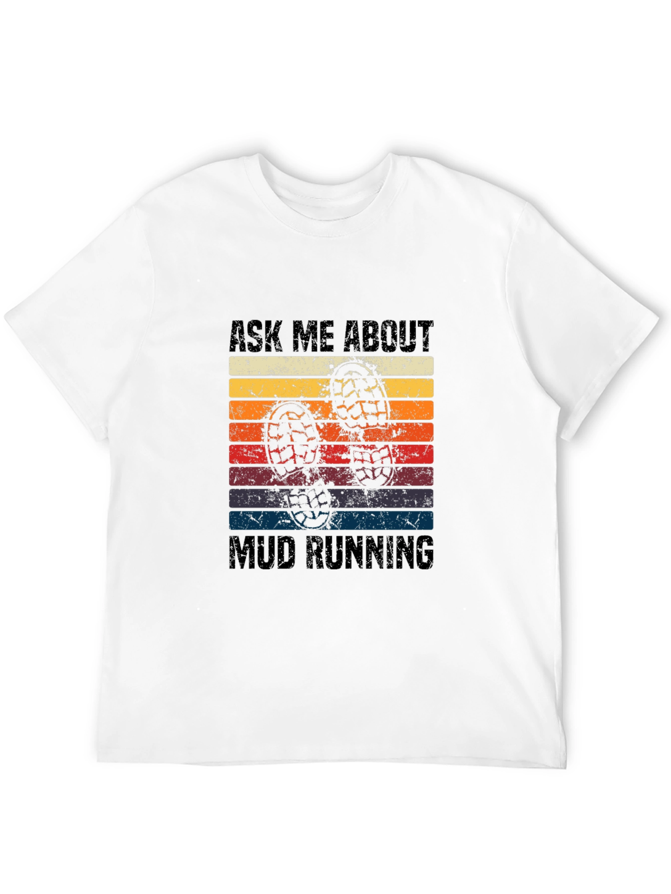 Mud Running Retro T-Shirt