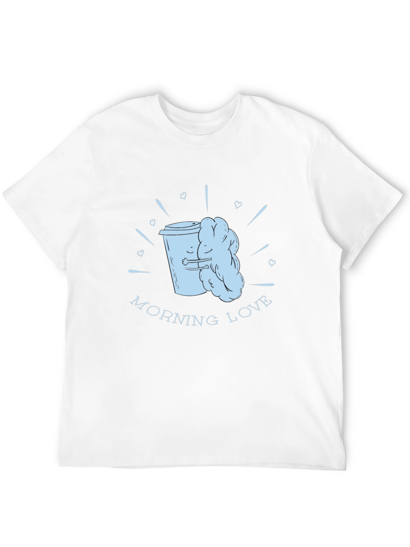 Morning Love Coffee T-Shirt - Black Graphic Tee