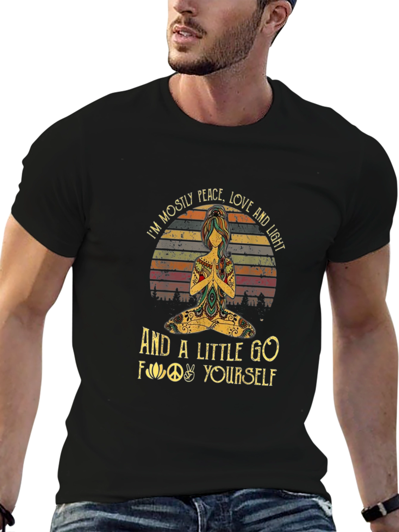 Peace Love & Light Graphic T-Shirt