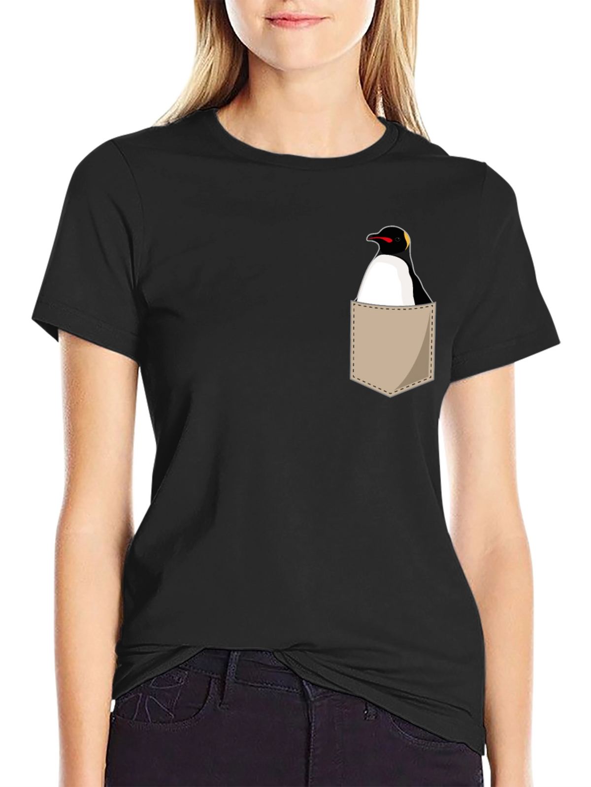 Penguin Pocket T-Shirt - Unique Graphic Tee