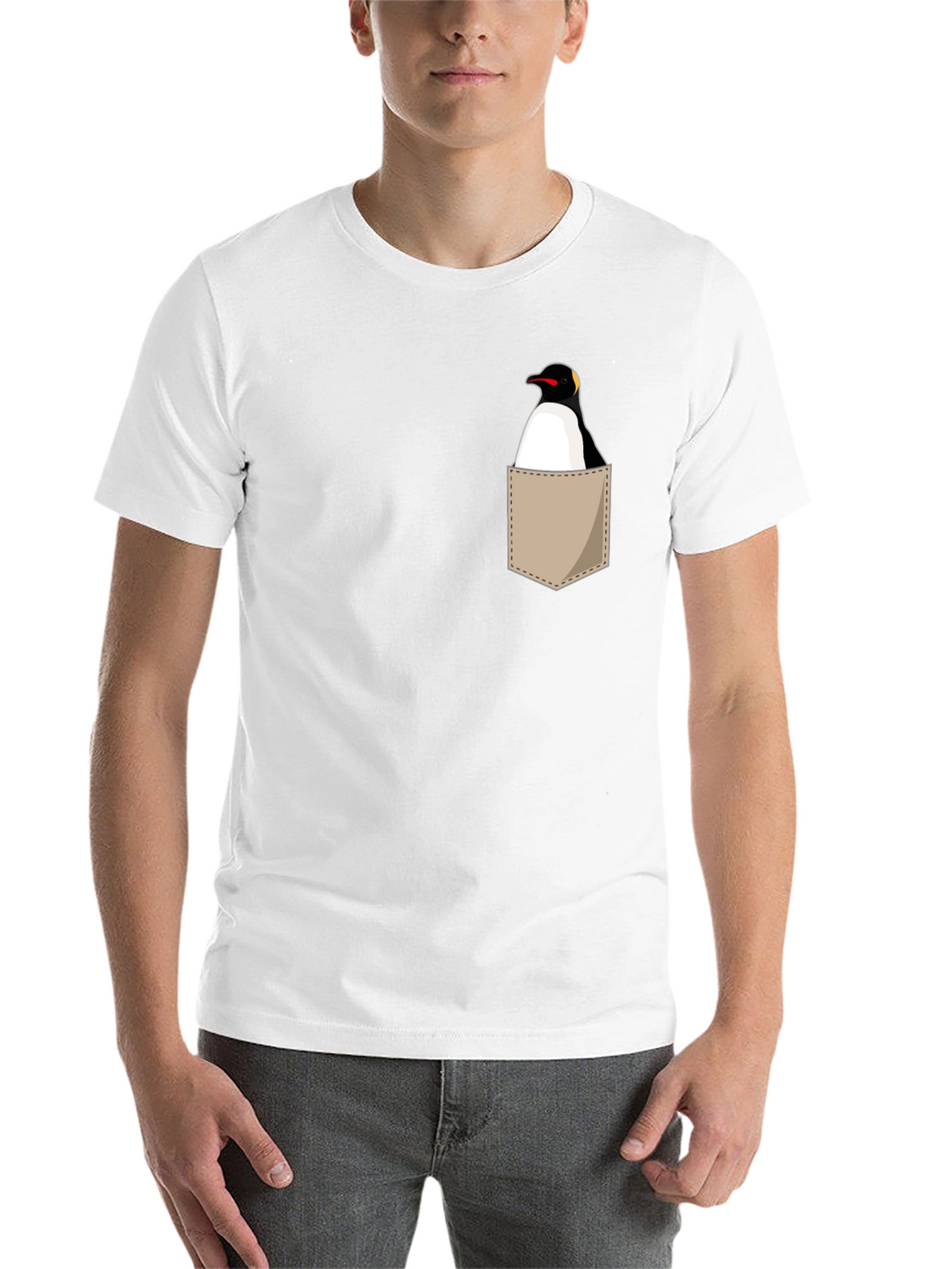 Penguin Pocket T-Shirt - Unique Graphic Tee