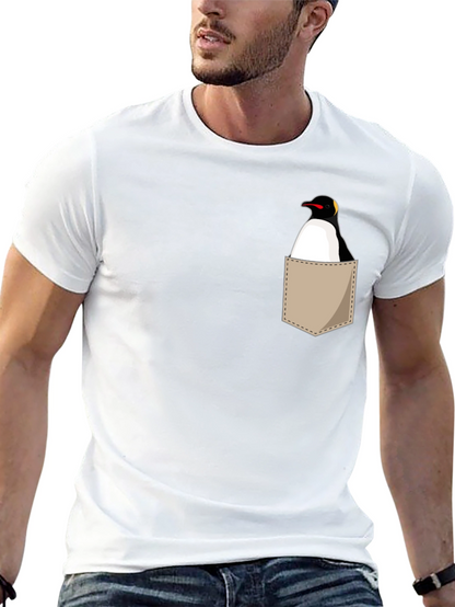 Penguin Pocket T-Shirt - Unique Graphic Tee