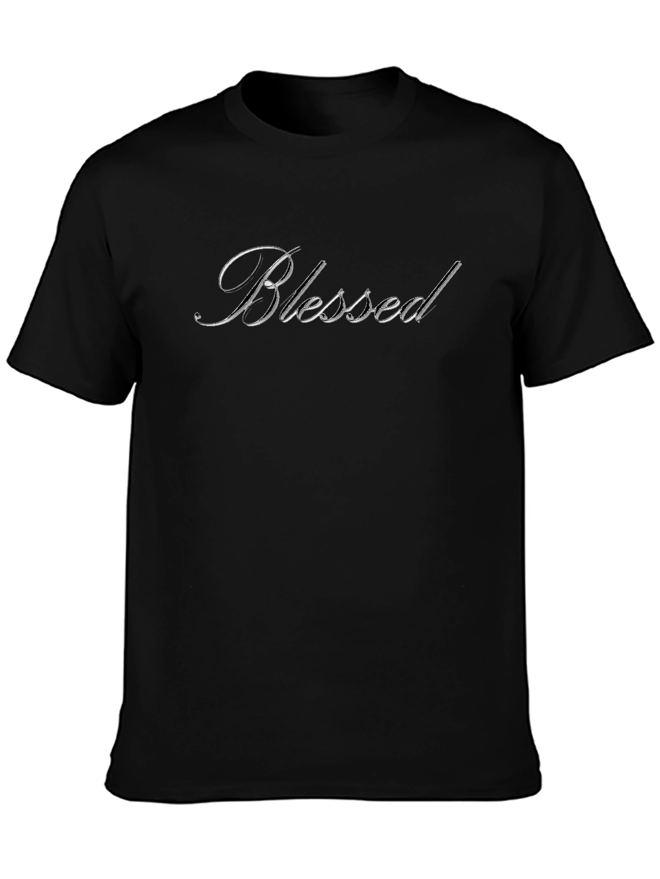 Blessed Script Black T-Shirt