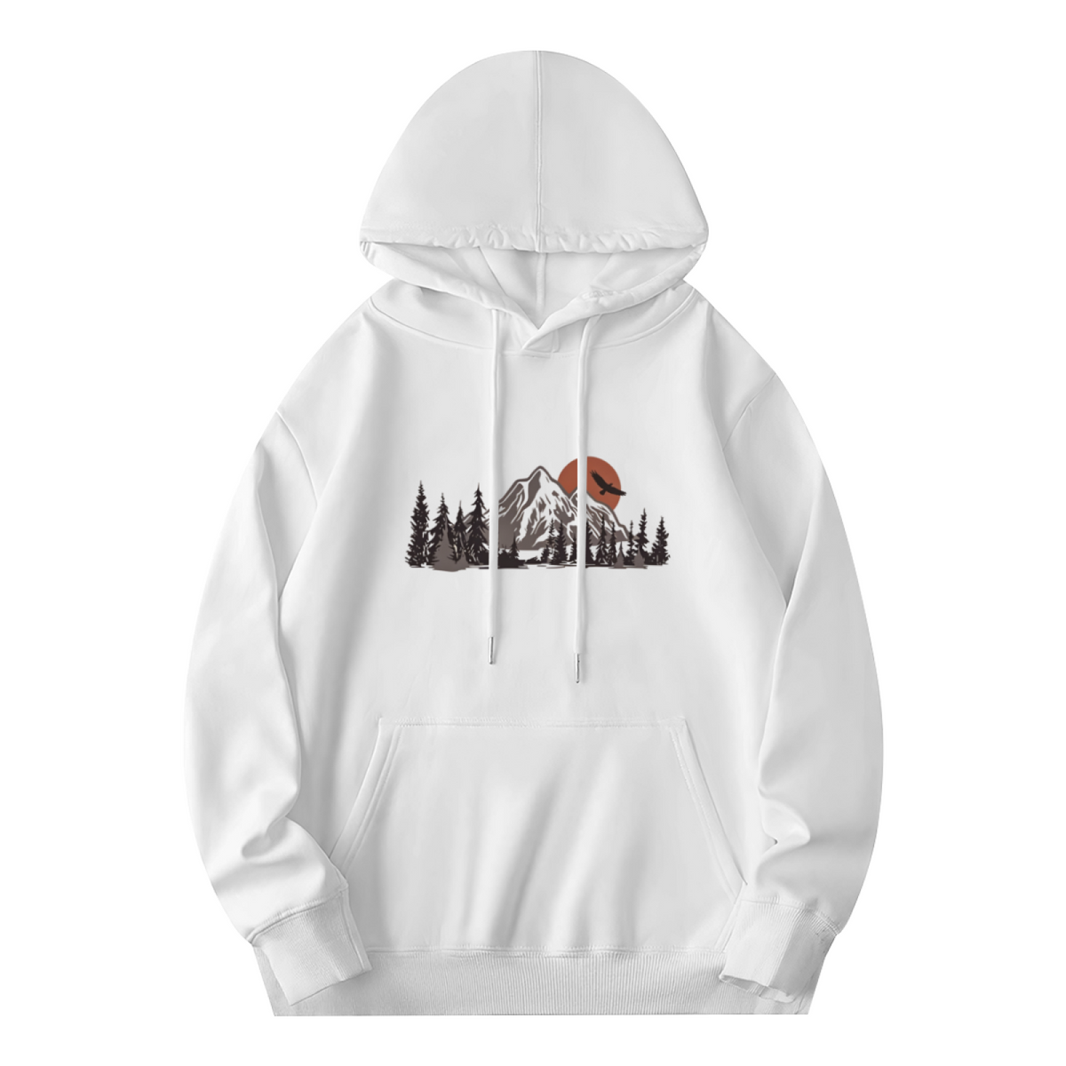 Mountain Sunset Forest Wilderness Outdoor?Vibe Hoodie
