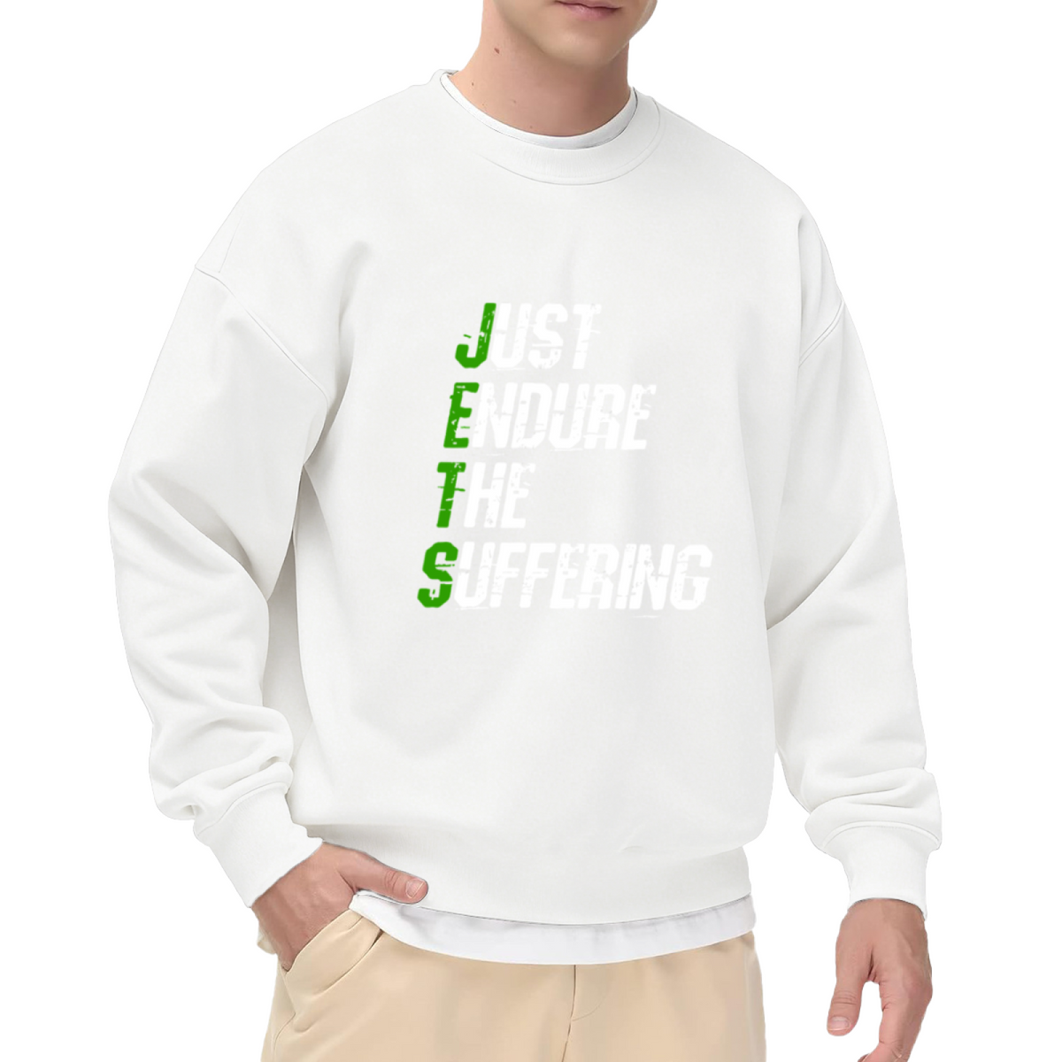 Just Endure The Suffering Tough Mindset Quote Crewneck Sweatshirt