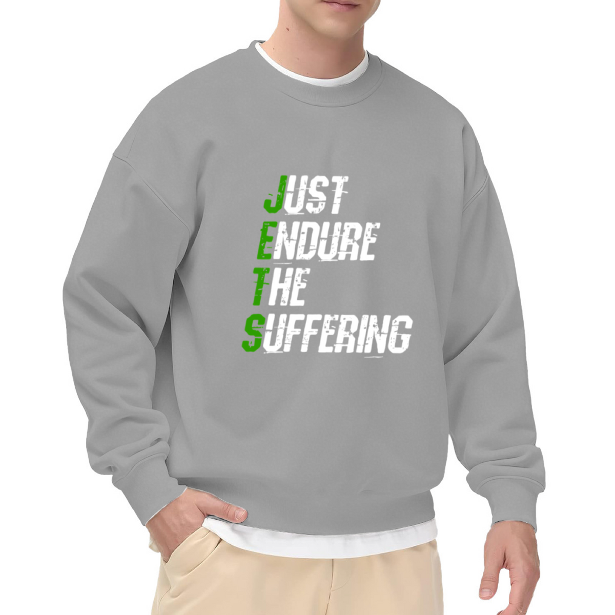 Just Endure The Suffering Tough Mindset Quote Crewneck Sweatshirt