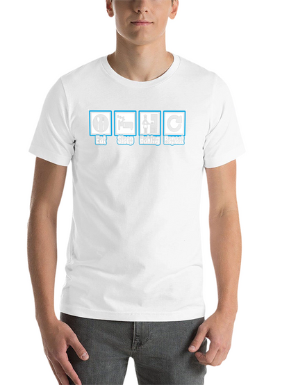 Eat Sleep Baking Repeat Graphic T-Shirt