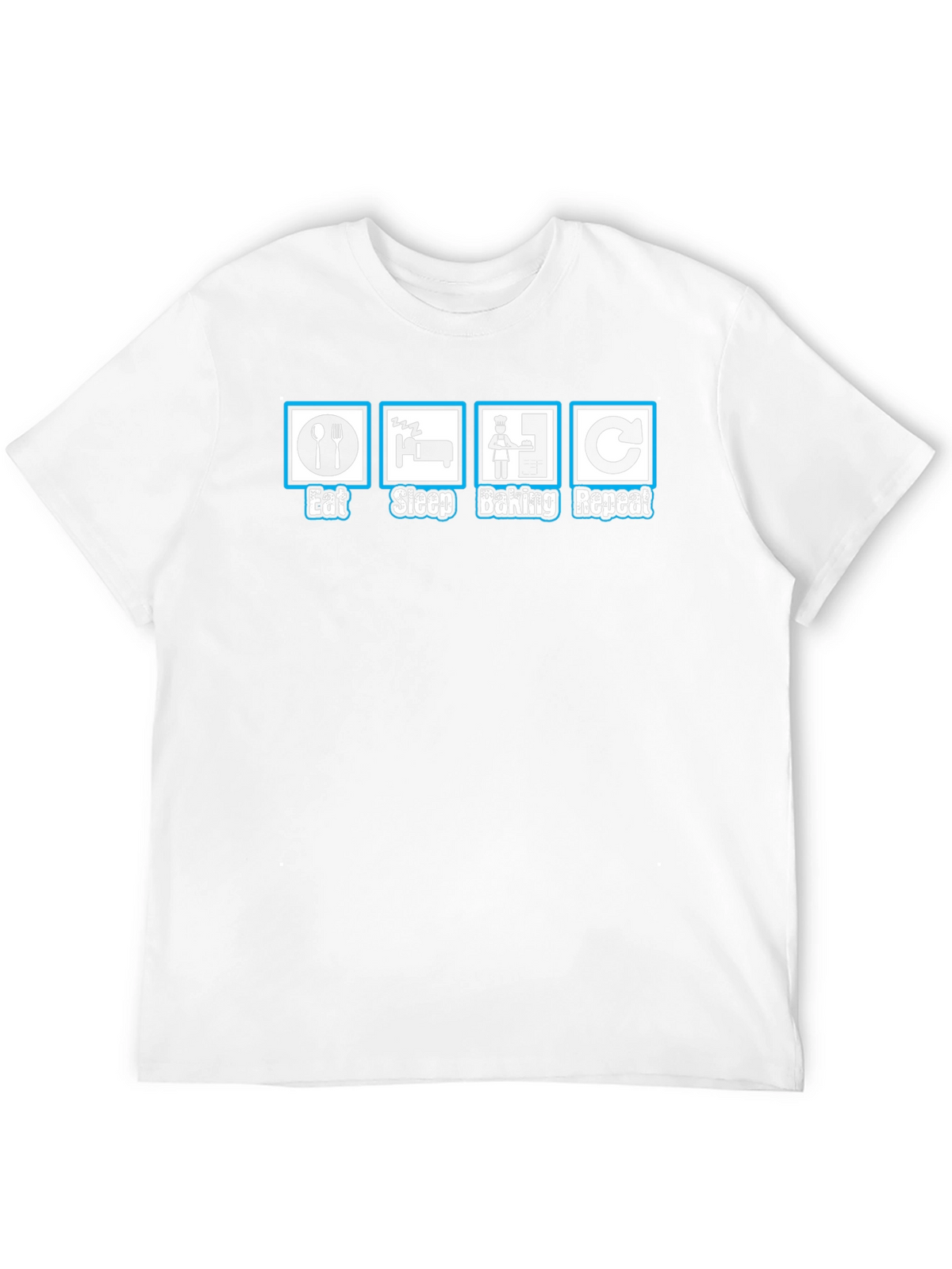 Eat Sleep Baking Repeat Graphic T-Shirt