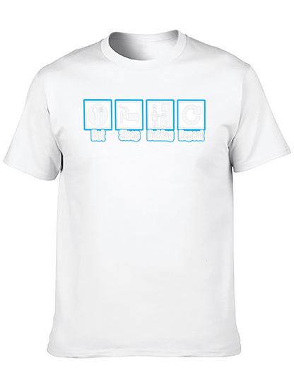 Eat Sleep Baking Repeat Graphic T-Shirt
