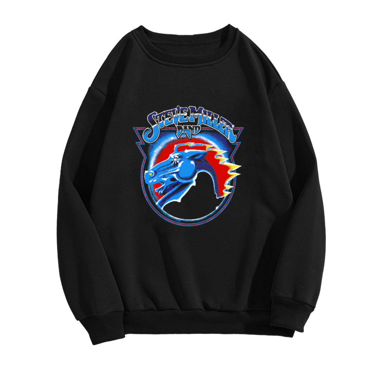 Retro Steve Miller Band Dragon Vintage Rock Crewneck Sweatshirt