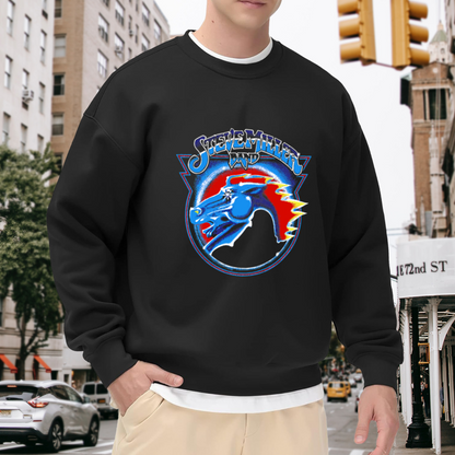 Retro Steve Miller Band Dragon Vintage Rock Crewneck Sweatshirt