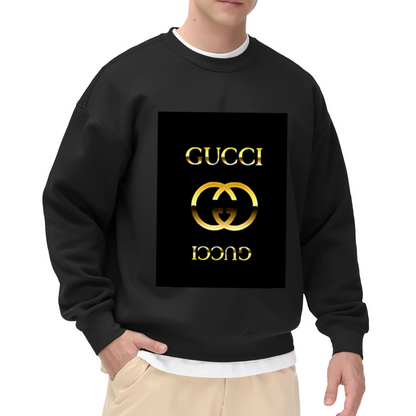 Funny Reverse Luxury Logo Parody Streetwear Crewneck Sweatshirt