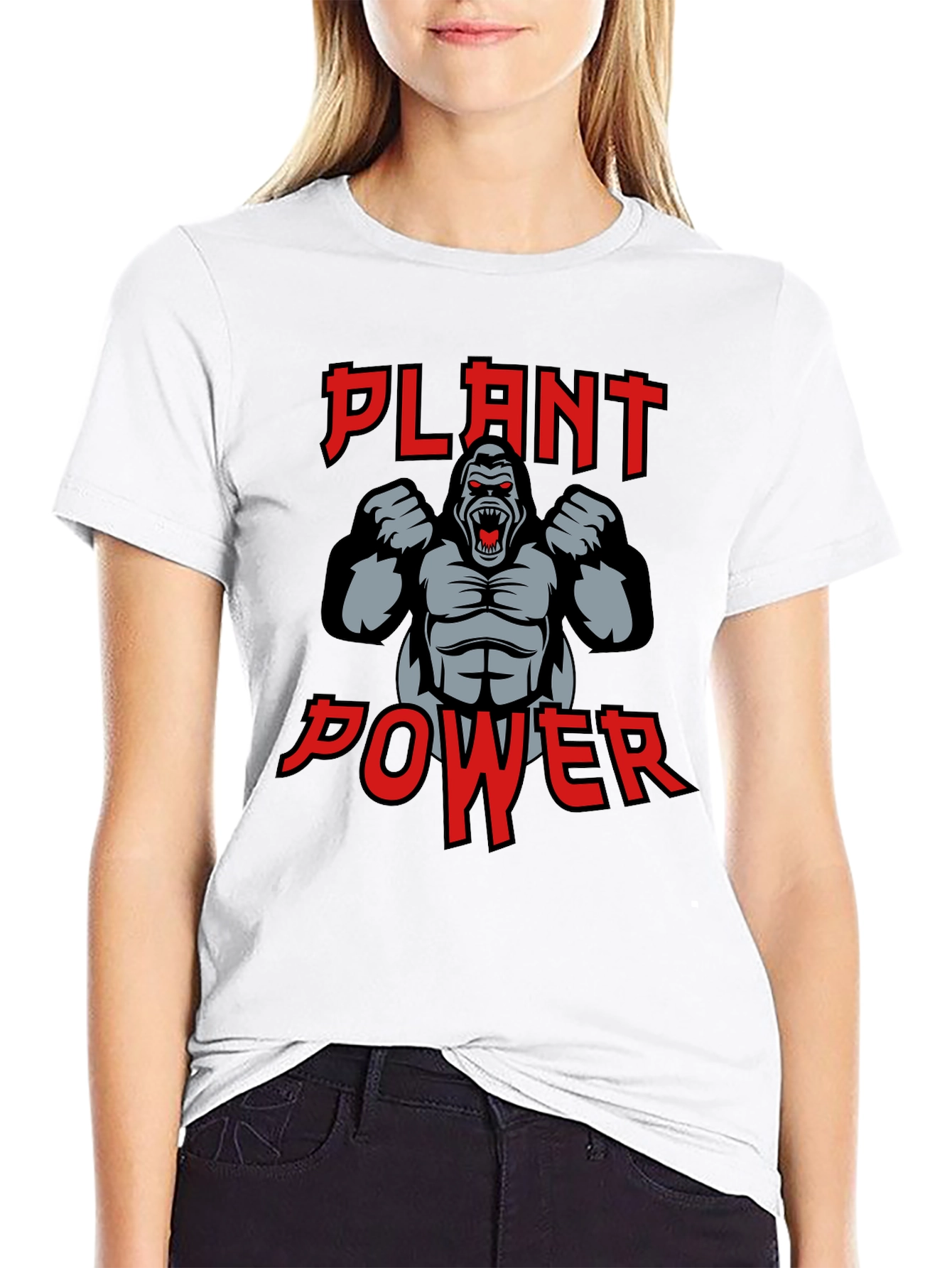 Plant Power Gorilla Graphic T-Shirt