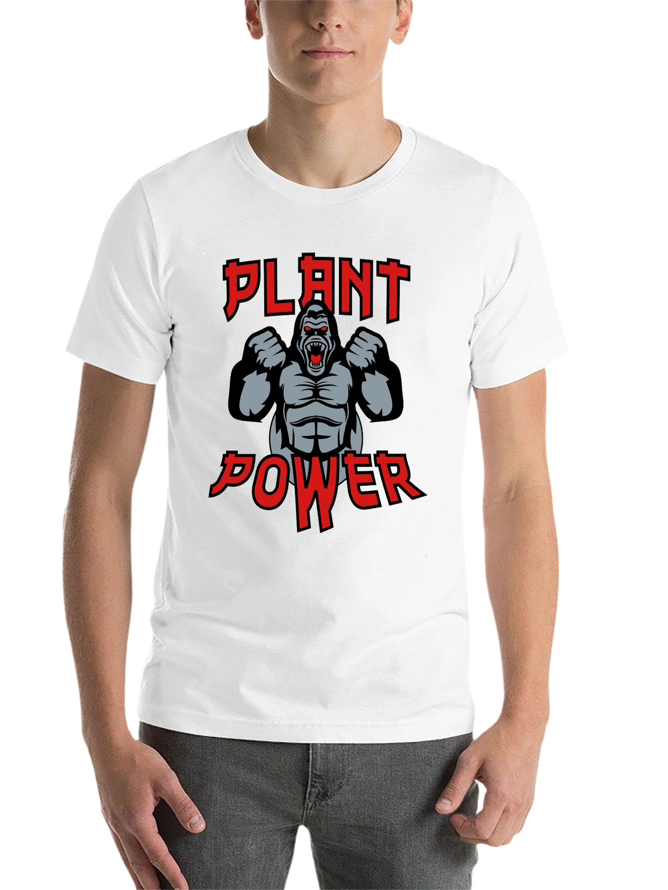 Plant Power Gorilla Graphic T-Shirt