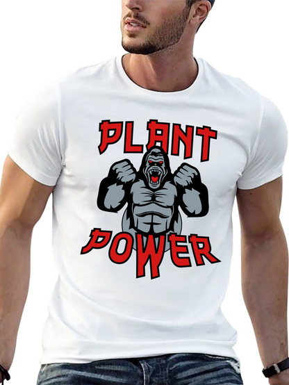 Plant Power Gorilla Graphic T-Shirt
