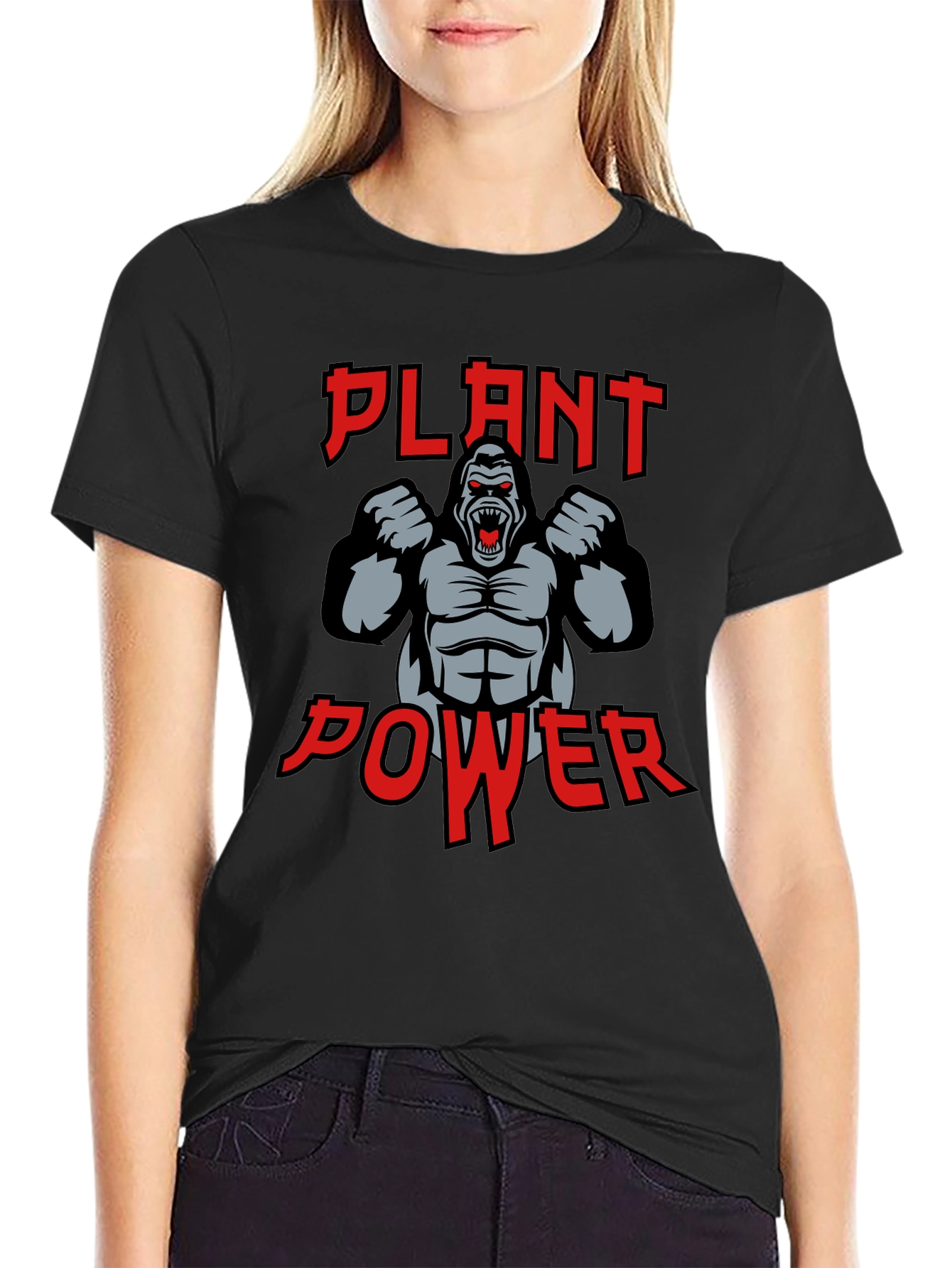 Plant Power Gorilla Graphic T-Shirt
