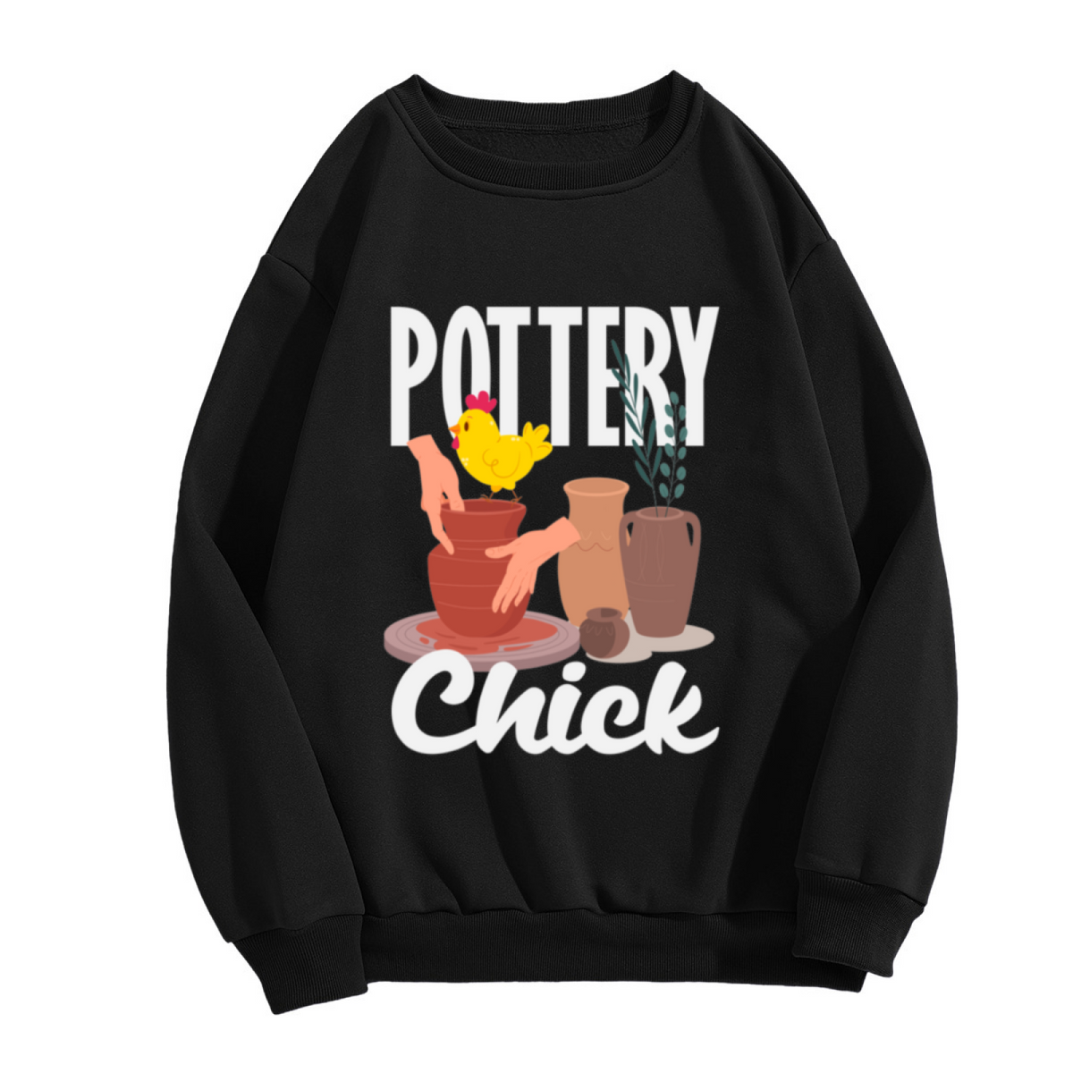Pottery Chick Funny Pottery Lover Crewneck Sweatshirt