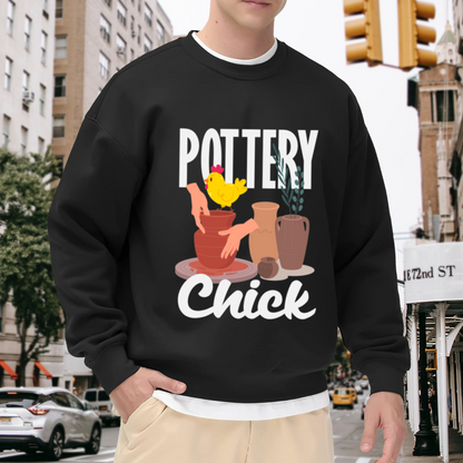 Pottery Chick Funny Pottery Lover Crewneck Sweatshirt