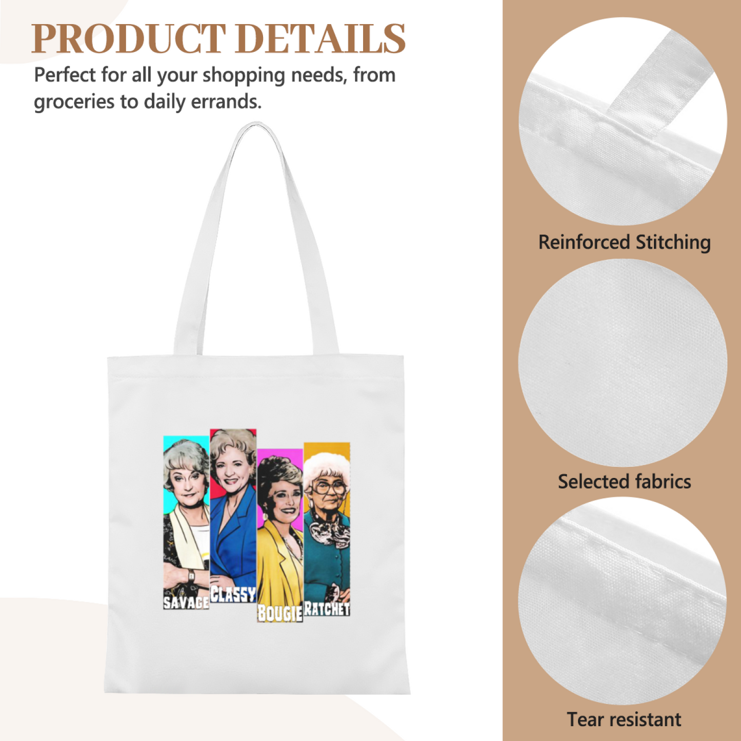 Brawndo Idiocracy Movie Graphic Canvas Tote | Funny Cult Film Fan Casual Tote