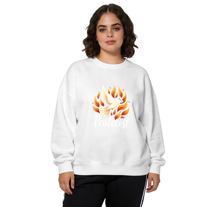 Pentecost Dove & Flaming Spirit Graphic Crewneck Sweatshirt